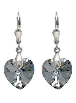 Naušnice Kristal Srce