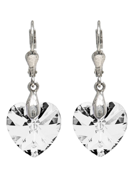 Naušnice Kristal Srce