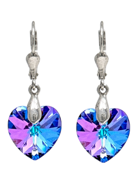 Naušnice Kristal Srce