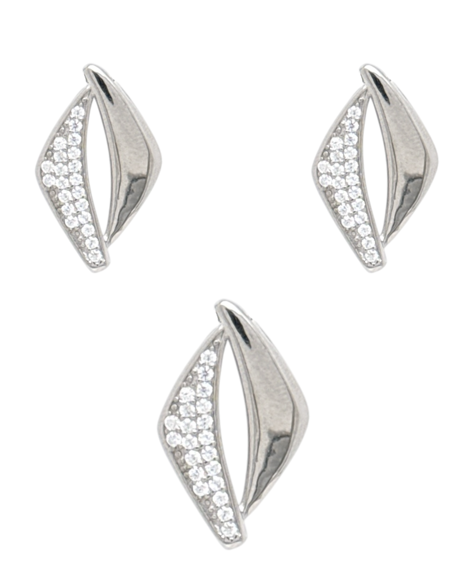 Set Srebro Aura Line