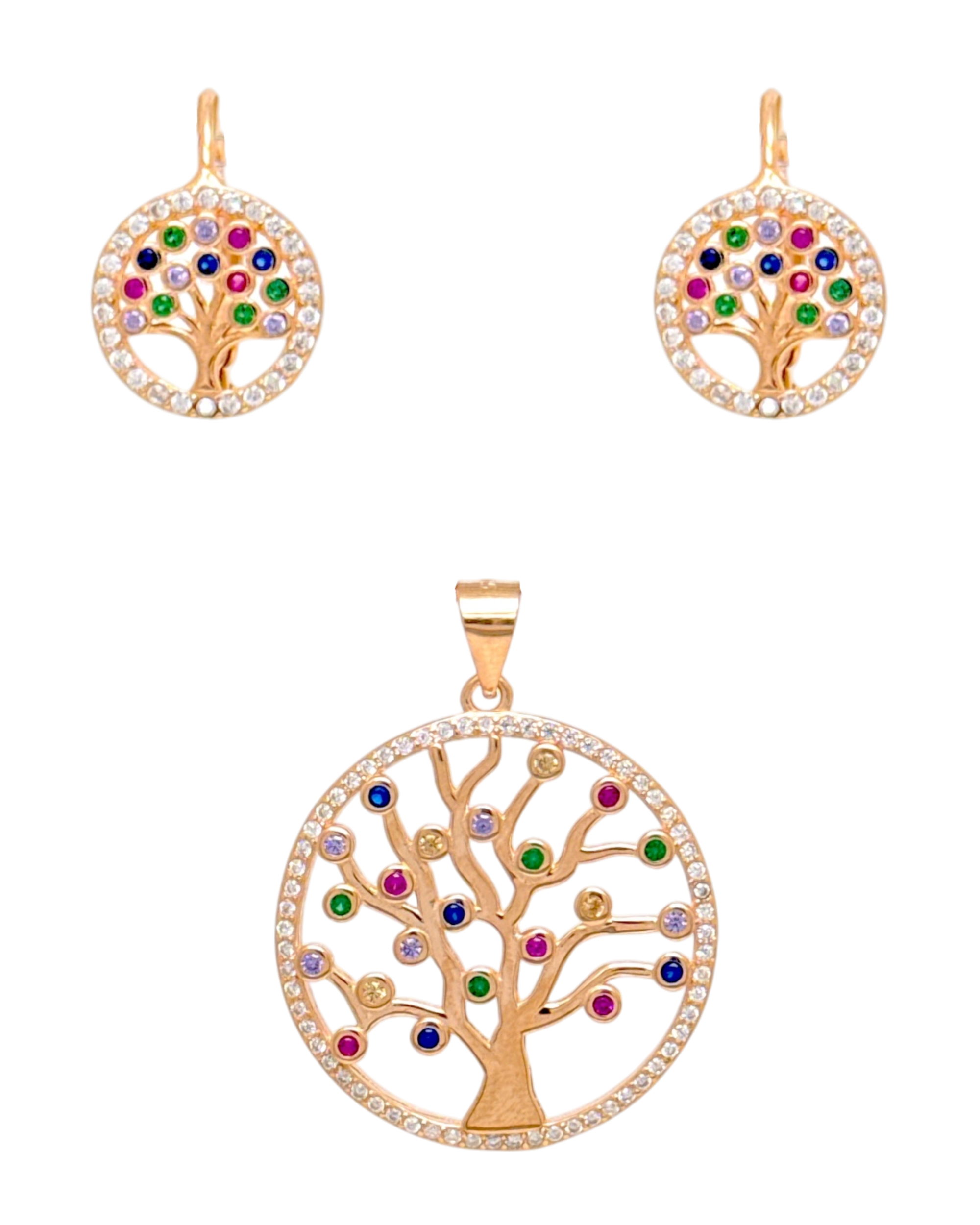 Set RoseGold Drvo Života