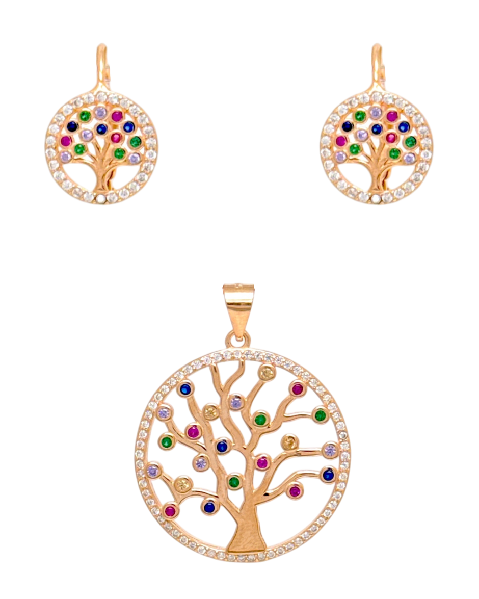 Set RoseGold Drvo Života