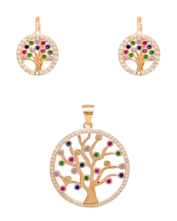 Set RoseGold Drvo Života