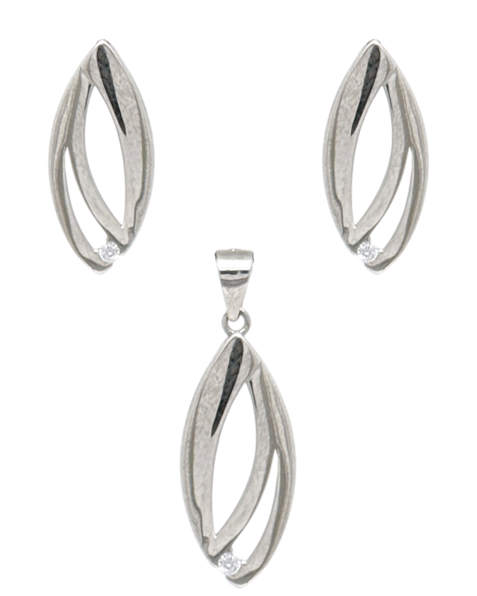 Set Srebro Aura Line