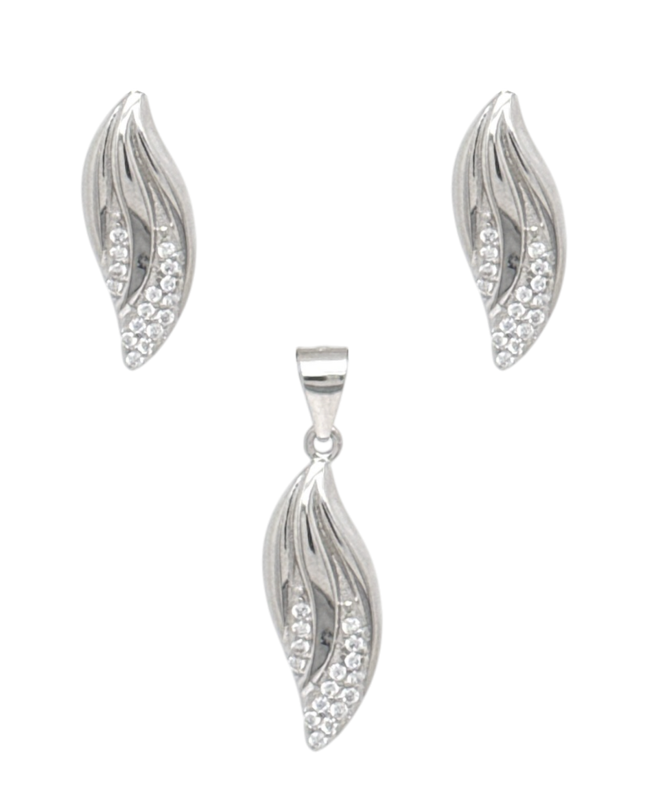 Set Srebro Aura Line