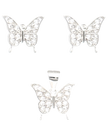 Set Srebro Leptir