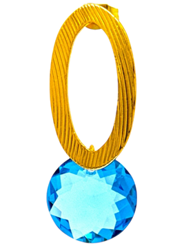 Naušnice Pozlata Kristal