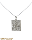 Privjesak Srebro Ljiljan Pločica