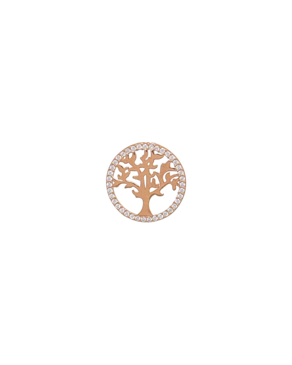 Naušnice RoseGold Šaraf Drvo Života