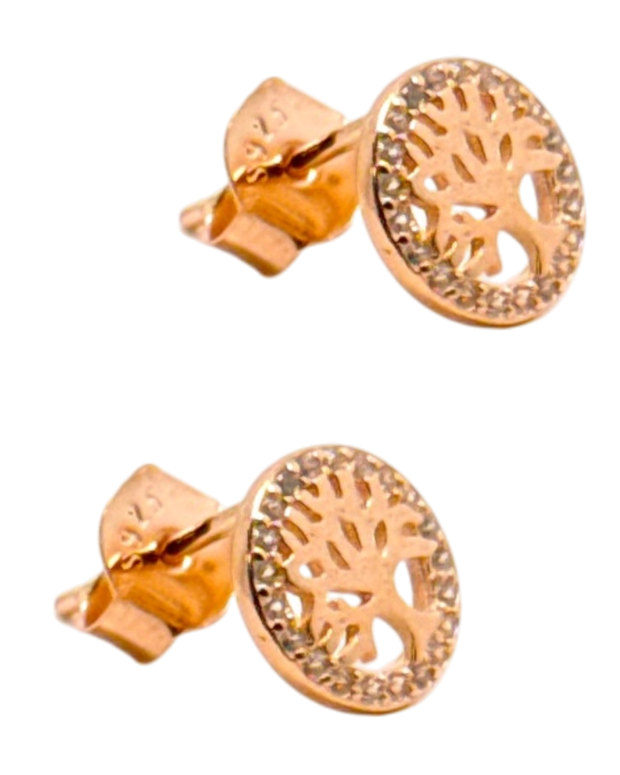 Naušnice RoseGold Šaraf Drvo Života