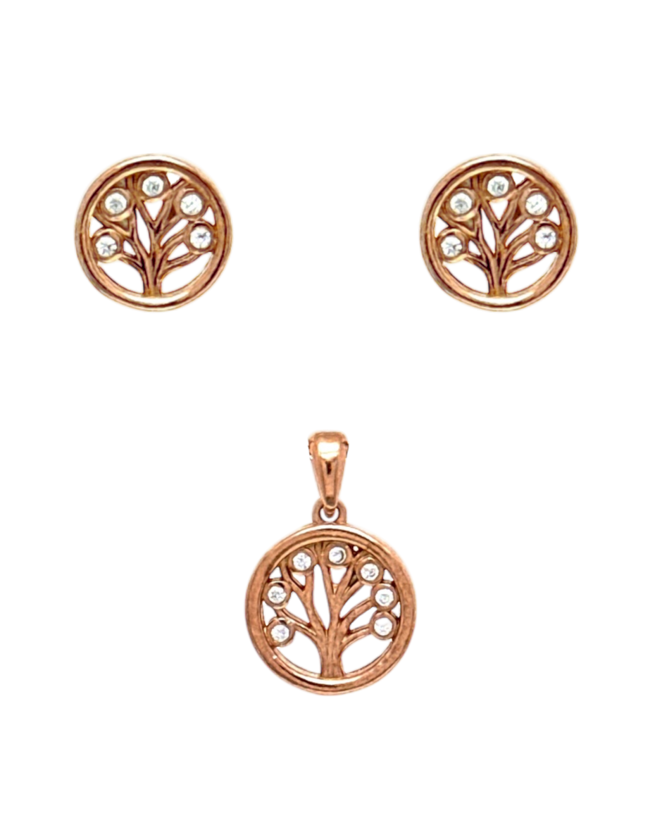 Set RoseGold Drvo Života