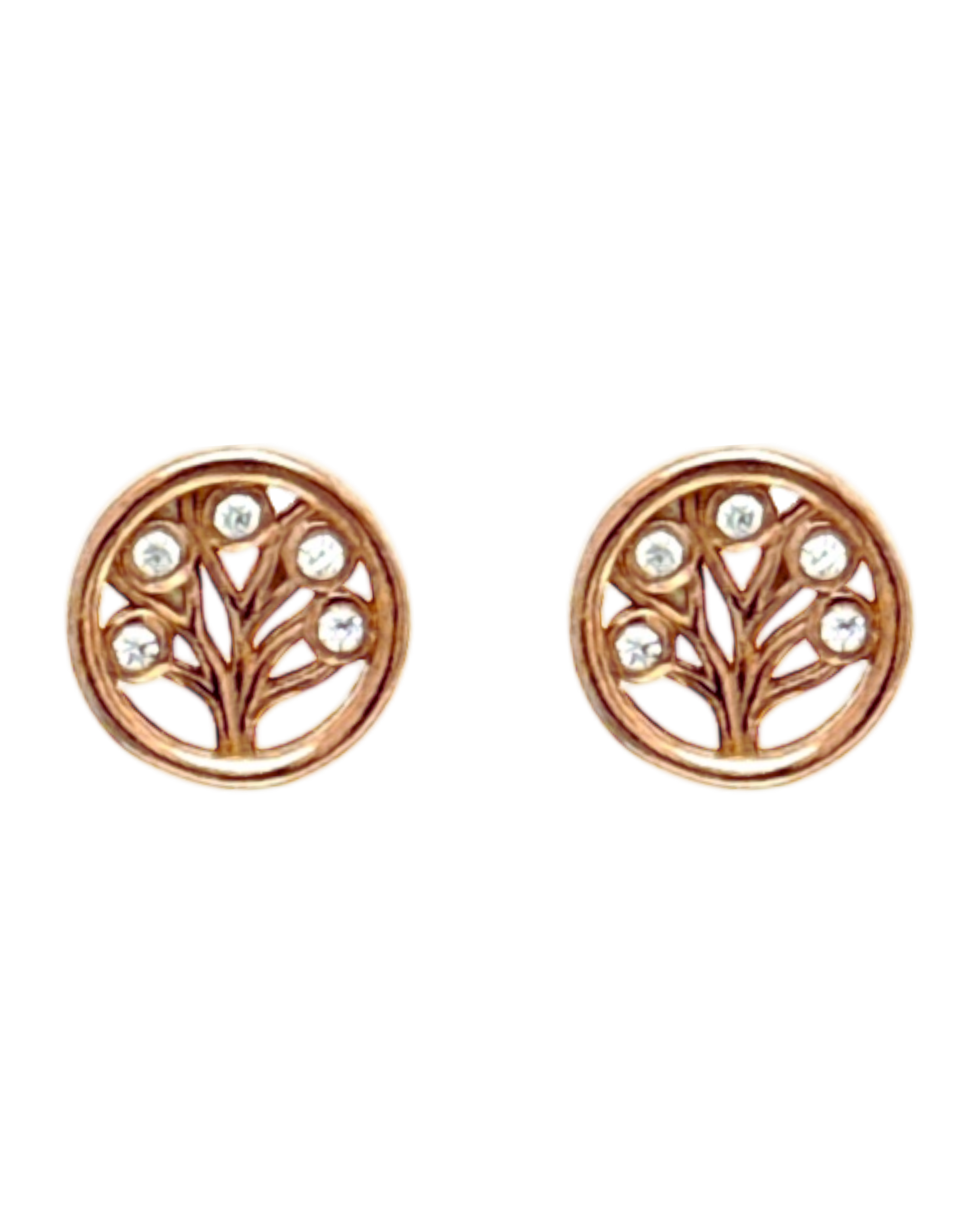 Naušnice RoseGold Drvo Života