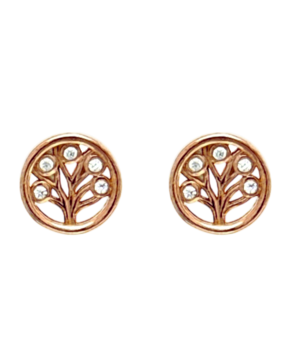 Naušnice RoseGold Drvo Života