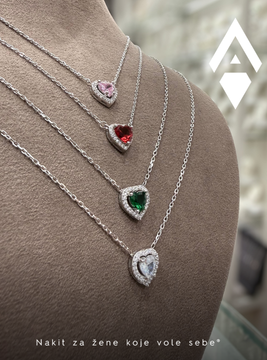 Ogrlica Srebro Srce