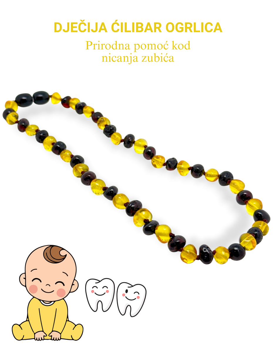 Dječija Ćilibar Ogrlica