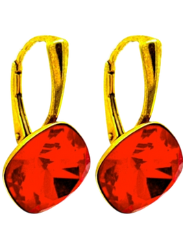 Naušnice Pozlata Kristal