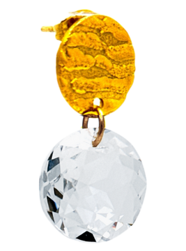 Naušnice Pozlata Kristal