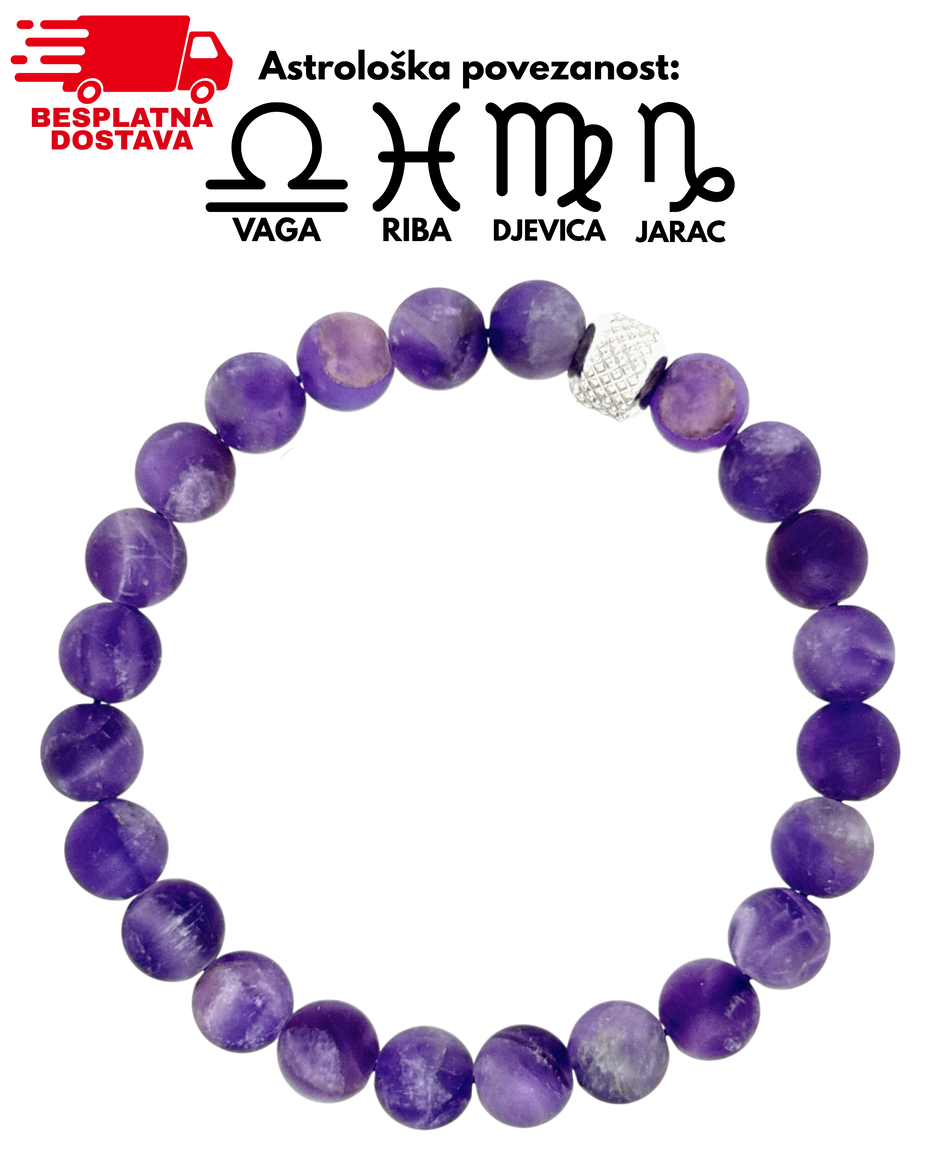 Narukvica Mineral Lepidolit
