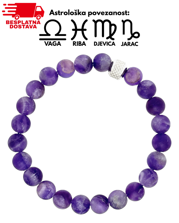 Narukvica Mineral Lepidolit