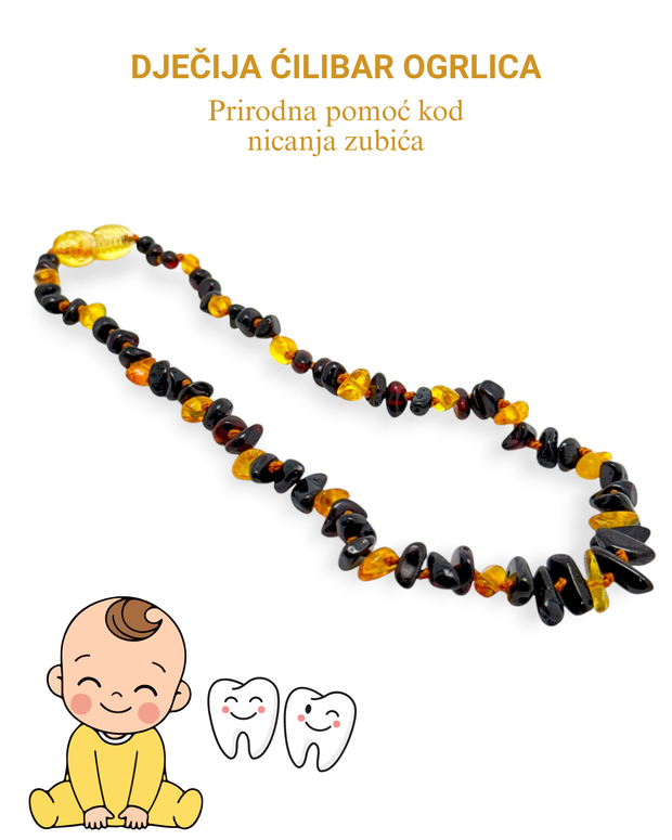 Dječija Ćilibar Ogrlica